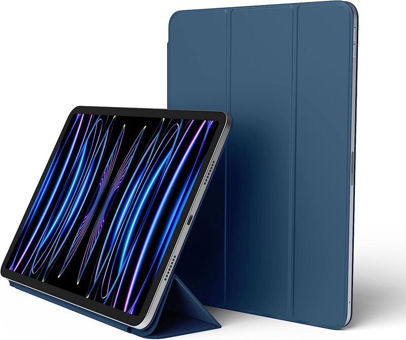 Elago Magnetic Folio for iPad Pro 11 inch 4th Generation (2022) 3rd Gen (2021) 2nd Gen (2020) Case Cover - Blue with Auto Sleep and Wake function